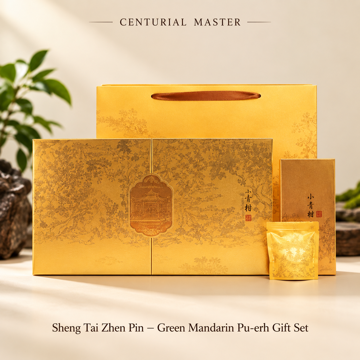 Sheng Tai Zhen Pin — Green Mandarin Pu-erh Gift Set